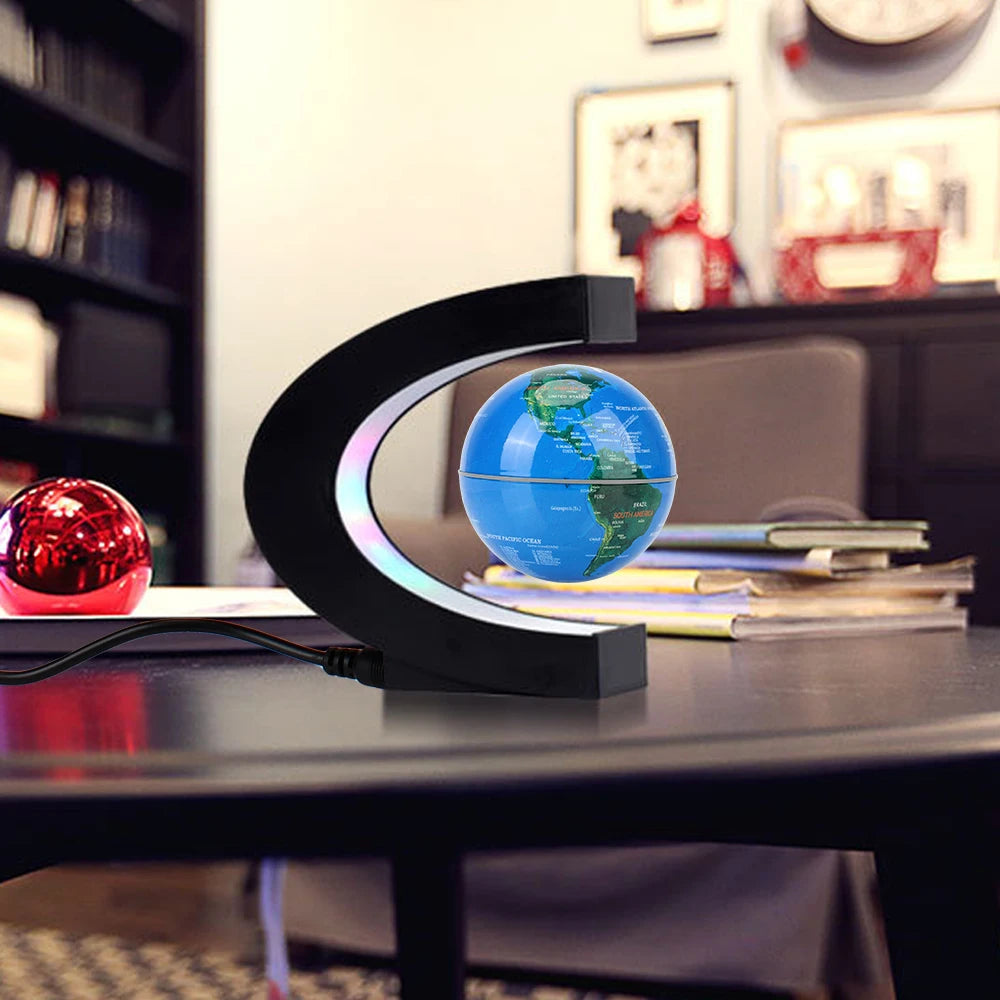 Glowy — Globo Terráqueo LED con Levitación Magnética