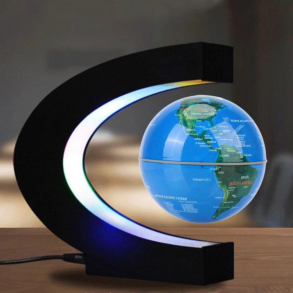 Glowy — Globo Terráqueo LED con Levitación Magnética